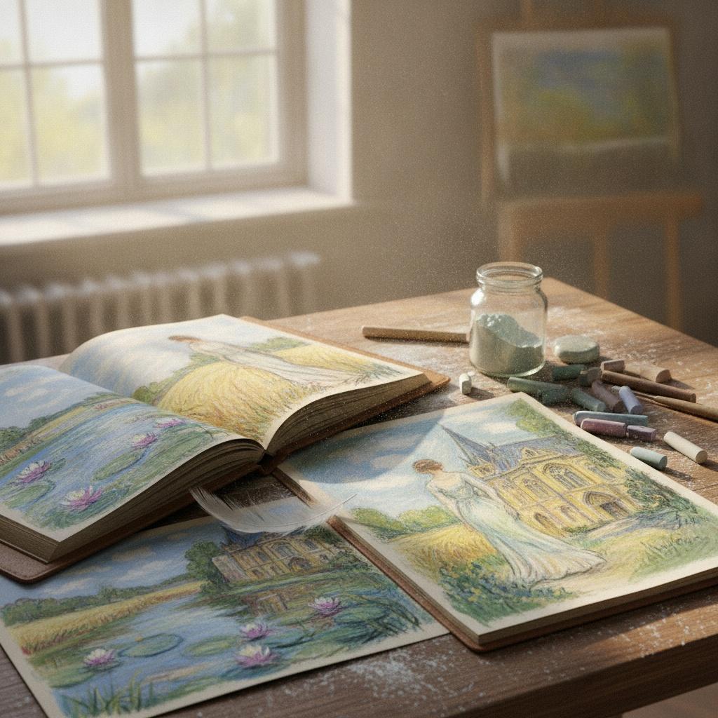 The Soft Magic of Chalk: Capturing Light, Texture, and the Ethereal Soul of Impressionist Masterpieces