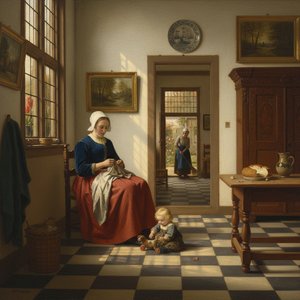 Pieter de Hooch: Illuminating Dutch Domestic Life & Golden Age Charm