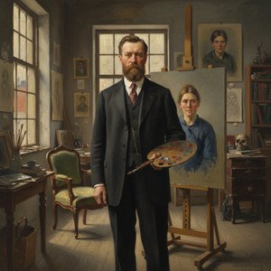 Christian Krohg: A Pioneer of Norwegian Realism & Psychological Portraiture