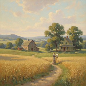 Arthur Stockdale Cope: A Study in American Impressionism & Rural Life's Poetics