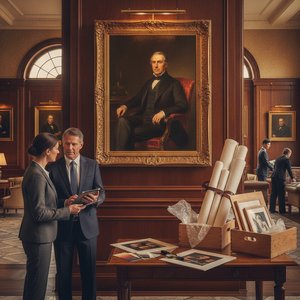 Classic Seated Portraits: A Procurement Guide to Premium Oil Reproductions for Professional Hospitality Interiors