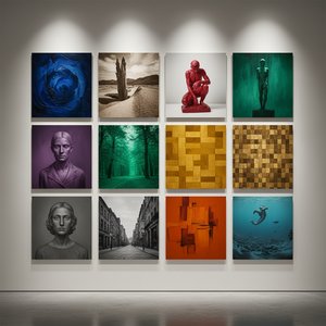 Top 10 Œuvres Monochromes : L'Intensité de la Couleur en Art Décoratif