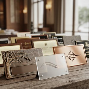 Signalétique Hôtelière : Comparatif Matériaux (Bronze, Acrylique) pour une Esthétique Durable