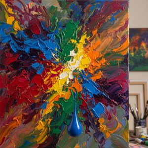 The Resonance of Boldness: Exploring Emotional Impact & Artistic Techniques in Color-Dominant Works