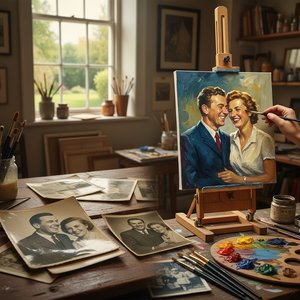 Transformando Memórias em Obras de Arte: Retratos Personalizados com a
