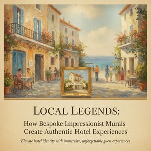 Local Legends: How Bespoke Impressionist Murals Create Authentic Hotel Experiences