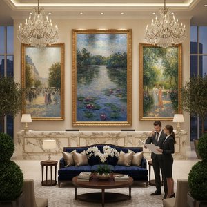 Professional Procurement Guide: Timeless Impressionist Hand-Painted Reproductions for Luxury Hotel & Corporate Decor