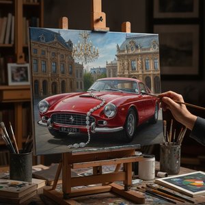 Turn Your Luxury Car, Yacht, or Estate into a Masterpiece: Bespoke High-Realism Oil Commissions