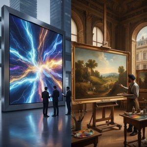 Digital Art vs. Oil Painting: A Procurement Guide for Large-Scale Hospitality & Commercial Projects