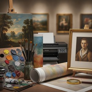 Mus3ums.com F.A.Q.: The Connoisseur's Guide to Premium Art Mediums: Hand-Painted Oils, Giclée & Fine Art Prints