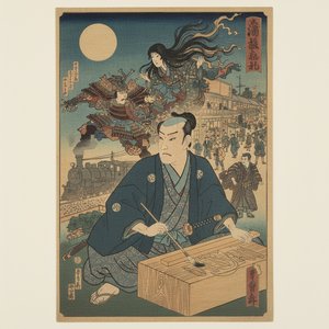 Tsukioka Yoshitoshi: A Master of Ukiyo-e's Final Flourish – Narrative, Innovation, and the Meiji Transition