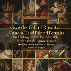 Give the Gift of Royalty: Custom Hand-Painted Portraits for Unforgettable Birthdays & Anniversaries