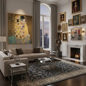 The Living Canvas: How Art Reproductions Elevate Luxury Interiors