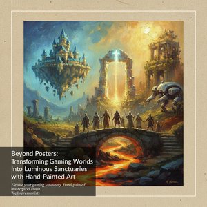 Beyond Posters: Transforming Iconic Gaming Worlds into Luminous Sanctuaries with Hand-Painted Art