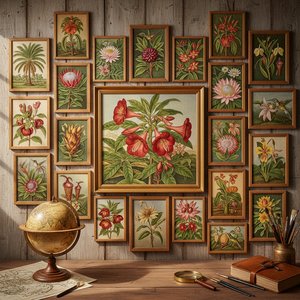 Journey through the vibrant world of Marianne North’s botanical paintings! Explore 25 iconic artworks from this Victori…