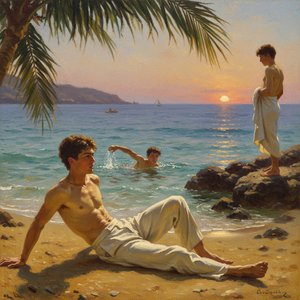 Henry Scott Tuke: Sunlit Masculinity & the Pastoral Ideal in Victorian Painting