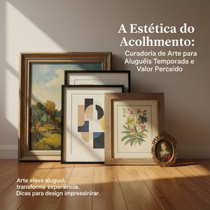 A Estética do Acolhimento: Curadoria de Arte para Aluguéis Temporada e Valor Percebido