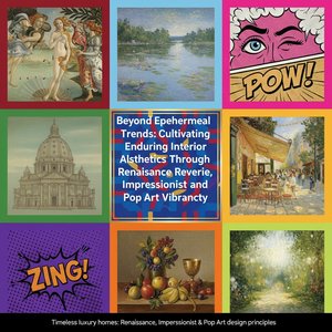 Más Allá de las Tendencias Efímeras: Cultivando Estéticas Interiores Duraderas a Través del Renacimiento, la Luz Impresionista y el Vibrante Pop Art