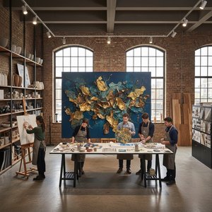The Designer’s Atelier: Bespoke Art Solutions & Exclusive Trade Pricing for Luxury Hospitality Interiors