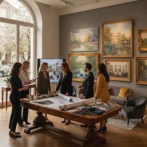 The Designer’s Atelier: Exclusive Trade Privileges and Bespoke Impressionist Commissions for Luxury Hospitality