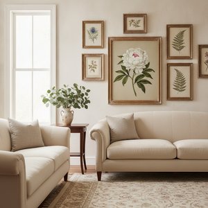Timeless Botanical Art: Elevate Your Interior with Hand-Painted Floral Masterpieces