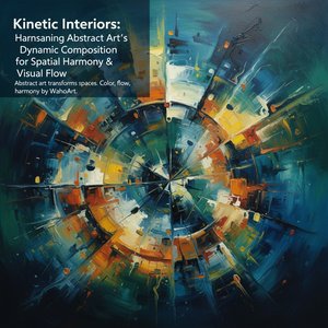 Interiores Cinéticos: Harmonia Espacial e Fluxo Visual na Arte Abstrata