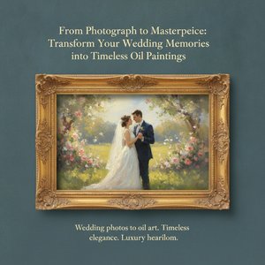 Turn Your Wedding Memories into Timeless Oil Masterpieces