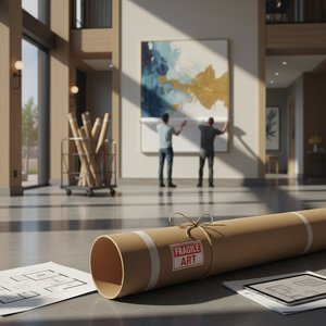 Wysyłka Obrazów na Płótnie w Rolce: Bezpieczne i Ekonomiczne Rozwiązanie dla Hoteli