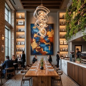 Umocnění zážitku z návštěvy restaurace: Integrace umění do designu interiérů
