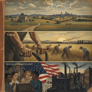 American Regionalism: A Crucible of Identity – Exploring Themes of Place, Labor & Social Commentary