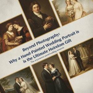 Beyond Photography: Why a Hand-Painted Wedding Portrait is the Ultimate Heirloom Gift