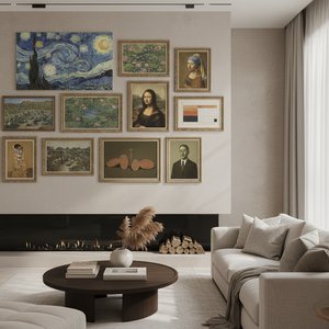 Putty Tones & Masterpieces: 10 Famous Paintings for Elegant Home Decor