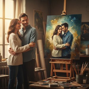 Além da Replicação: Celebre o Amor com Retratos Personalizados