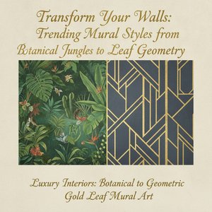 Von Dschungelmotiven zu Goldblattgeometrie: Die Top Wandmalereitrends für Hotels