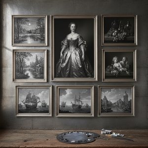 Top 10 Sławnych Obrazów w Odcieniach Pewter – Sztuka dla Domu | Mus3ums.com