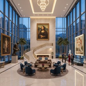The Designer's Guide to Curating Luxury Hotel Lobbies with Iconic Masterpiece Reproductions