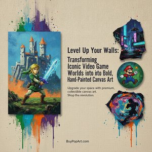 Level Up Your Walls: Transforming Iconic Video Game Worlds into Bold, Hand-Painted Canvas Art