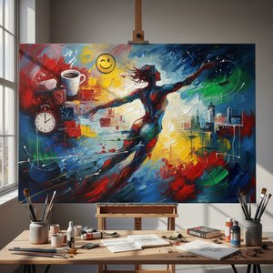 De la Selfie a la Eternidad: Transforma tus Fotos en Obras Maestras del Expresionismo Abstracto con IA y Pincel Clásico