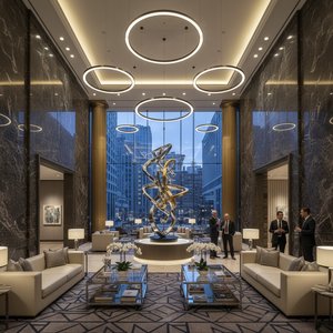 Curating Grandeur: The Designer's Guide to Integrating Modern Masterpieces into Luxury Hotel Interiors