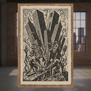 Raw & Rugged: The High-Impact Power of Woodcut Art for Modern Urban Spaces