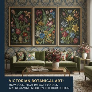 Victorian Botanical Art: How Bold, High-Impact Florals are Reclaiming Modern Interior Design