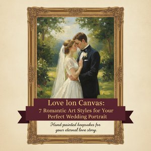 Love on Canvas: 7 Romantic Art Styles for Your Perfect Wedding Portrait