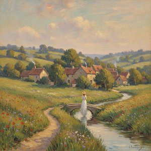 Whispers of Rural Serenity: A Journey Through the Enchanting Village Landscapes of Impressionism