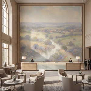 Impressionist Landscapes for Large-Scale Hospitality Decor: A Professional Guide to Light, Color, and Texture