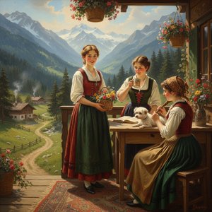 Eugen von Blaas: Capturing Alpine Life & Sentiment in 19th-Century Austrian Painting