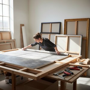 Large Format Framing & Canvas Stretching: A Pro's Guide for Freelance Decorators