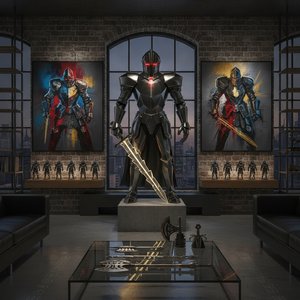 Armor & Edge: The Trend Forecast for Bold Knight Art to Level Up Your Space