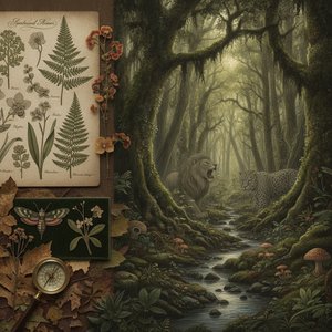 Victorian Naturalism: The Art of Capturing Botanical Precision and Raw Wilderness