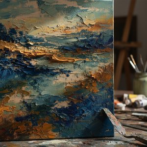L'Élégance Intemporelle : L'Importance Tactile du Lin Texturé dans l'Art Peint à l'Huile