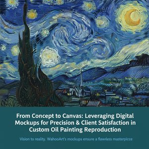 From Concept to Canvas: Leveraging Digital Mockups for Precision & Client Satisfaction in Custom Oil Painting Reproduction